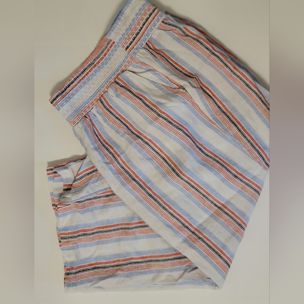 Crown and Ivy Wide Leg Striped Linen Pants size 3x